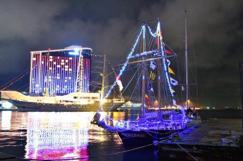 8月30日 韓国・麗水でのライトアップ