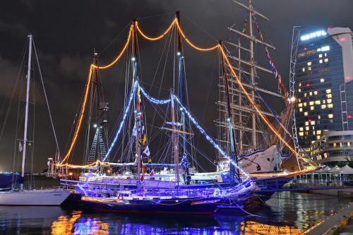 8月30日 韓国・麗水でのライトアップ