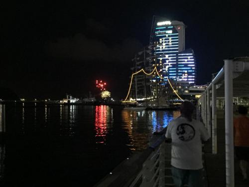 8月31日 韓国・麗水でのライトアップ